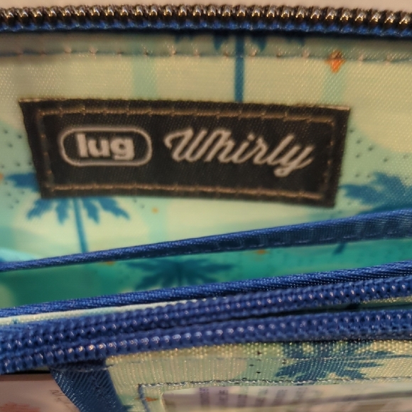 Lug Whirly RFID Wristlet Wallet - Azure Blue - NEW - Picture 13 of 15